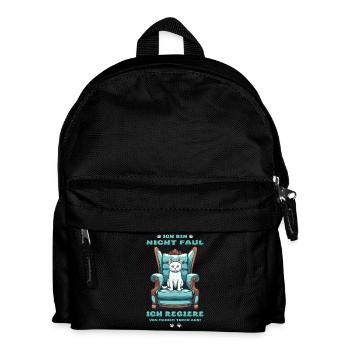 Katzen Königin - Kinder Rucksack - Schwarz - Vorne