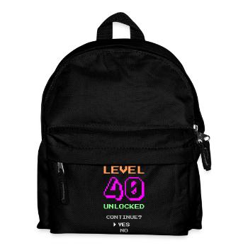 Niveau 40 débloqué - Drôle - Sac à dos Enfant - noir - Devant