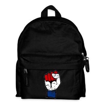 Holland flag fist used - Kids' Backpack - black - Front