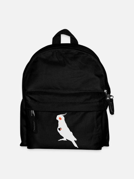 Cockatiel heart - Kids' Backpack - black