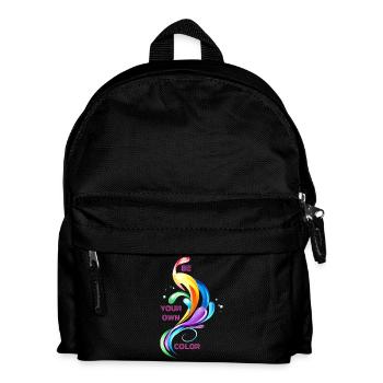 Be your own color, LGBTQ+, Pride, CSD, Rainbow - Kids' Backpack - black - Front
