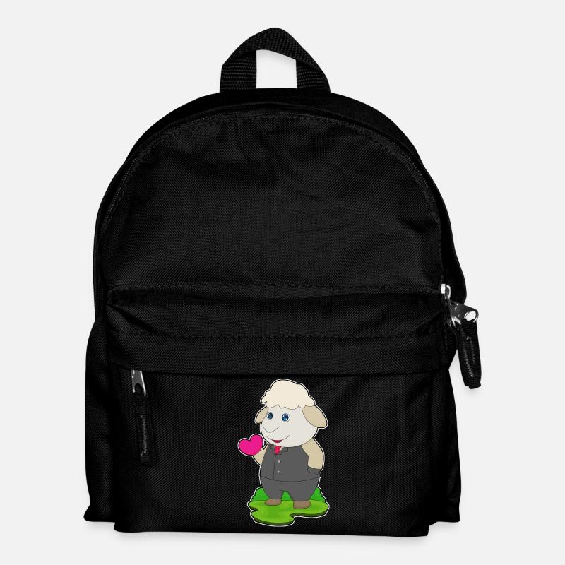 Schaf Bräutigam Anzug Hochzeit - Kinder Rucksack - Schwarz