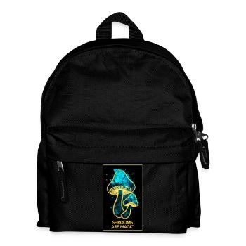 Shrooms are magic - Kids' Backpack - black - Front