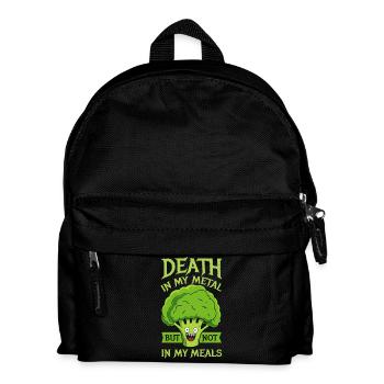 La mort dans mon métal mais pas dans mes repas - Vegan - Sac à dos Enfant - noir - Devant