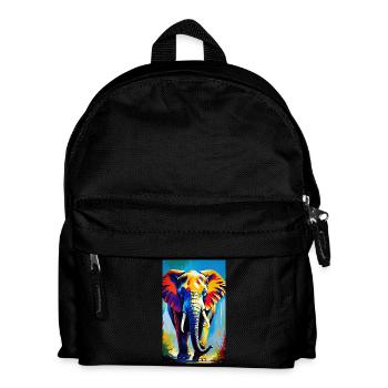 Elephant | Wild Animal | Africa | Children's motifs - Kids' Backpack - black - Front