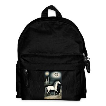Cheval | Équitation | Animaux | Monture | Coloré - Sac à dos Enfant - noir - Devant