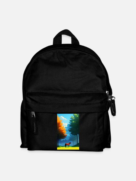 Horse | Horse Riding | Animal | Mount | Colorful - Kids' Backpack - black