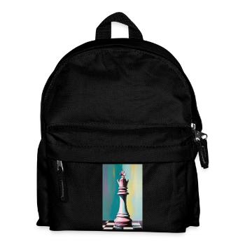 Chess | Chess piece | Chess player - Kids' Backpack - black - Front