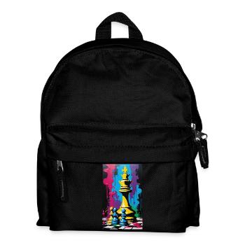 Chess | Chess piece | Chess player - Kids' Backpack - black - Front