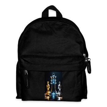 Chess | Chess piece | Chess player - Kids' Backpack - black - Front