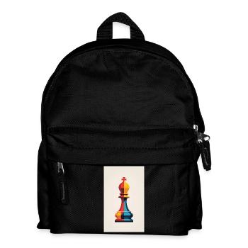 Chess | Chess piece | Chess player - Kids' Backpack - black - Front