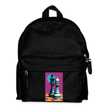 Chess | Chess piece | Chess player - Kids' Backpack - black - Front