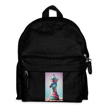 Chess | Chess piece | Chess player - Kids' Backpack - black - Front