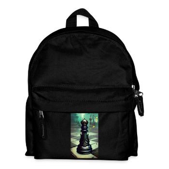 Chess | Chess piece | Chess player - Kids' Backpack - black - Front
