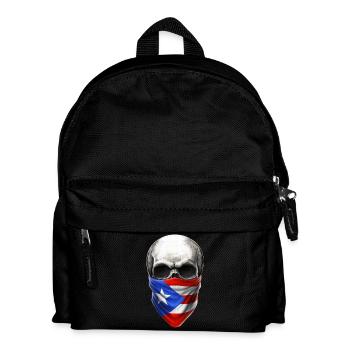 Puerto-Ricanischer Schädel - Kinder Rucksack - Schwarz - Vorne