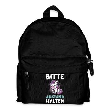 Mallorca BITTE ABSTAND HALTEN Anti Flirt Lustig - Kinder Rucksack - Schwarz - Vorne