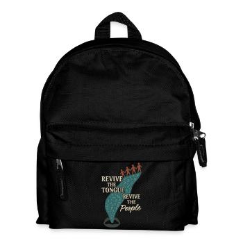 Indigenous Language Revitalization Native Speakers - Kids' Backpack - black - Front