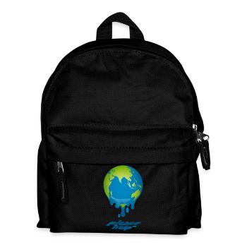 Melting Globe - Kids' Backpack - black - Front