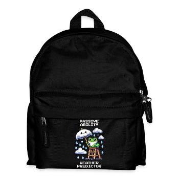 Capacité passive : Oracle météorologique | Météorologue - Sac à dos Enfant - noir - Devant