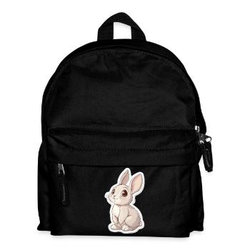 Hase - Kinder Rucksack - Schwarz - Vorne