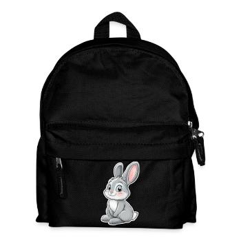 Hase - Kinder Rucksack - Schwarz - Vorne