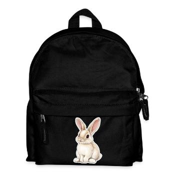 Hase - Kinder Rucksack - Schwarz - Vorne
