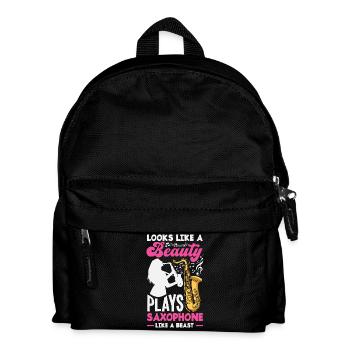 Saxophone - Kids' Backpack - black - Front