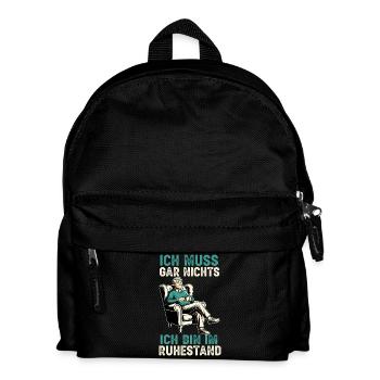 Grandpa Retiree 2025 Grandchild Gift Retirement - Kids' Backpack - black - Front