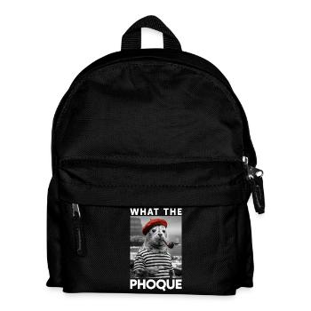 What the Phoque Pays Basque Humour Régional Basque - Sac à dos Enfant - noir - Devant