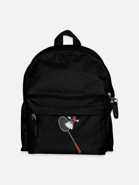 Raquet de badminton volant volant vintage - Sac à dos Enfant - noir