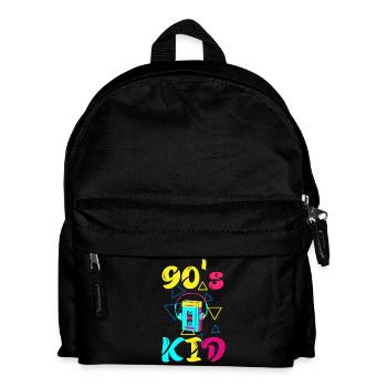 90s Kid Forever – Retro-T-Shirt für Fans der 90er - Kinder Rucksack - Schwarz - Vorne