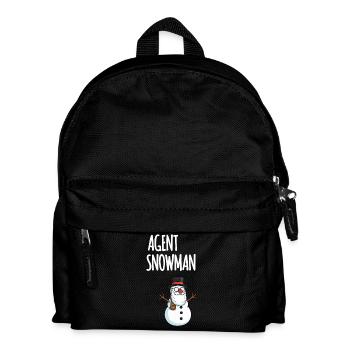 Agent Snowman - Kids' Backpack - black - Front