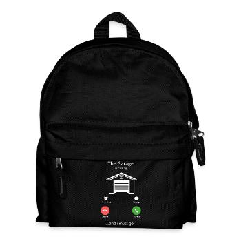 Die Werkstatt ruft. Ich muss los, Automechaniker. - Kinder Rucksack - Schwarz - Vorne