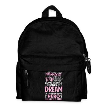 Apotheker Ehefrau Heirat Pharmazietechniker - Kinder Rucksack - Schwarz - Vorne
