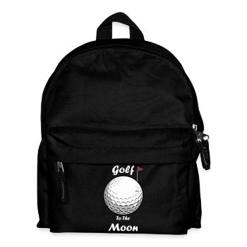 Golf To The Moon - Kids' Backpack - black - Front