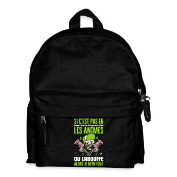 Si C'est Pas En Rapport Avec Les Mangas Jeux Vidéo - Sac à dos Enfant - noir - Devant