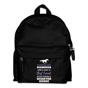 Quarter Horse Friend - Horse Lover & Rider Gift - Kids' Backpack - black - Front