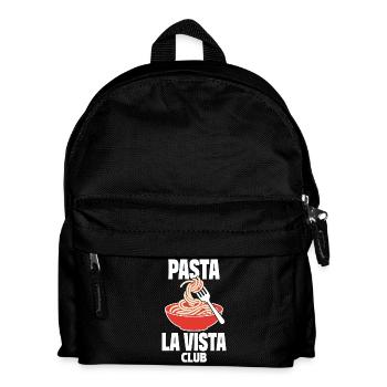 Pasta La Vista Club für Nudelfans - Kinder Rucksack - Schwarz - Vorne
