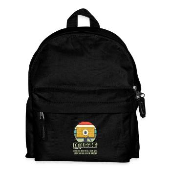 Debuggen - Kinder Rucksack - Schwarz - Vorne