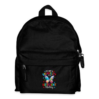Es ist keine Behinderung, es ist eine andere Fähigkeit - Kinder Rucksack - Schwarz - Vorne