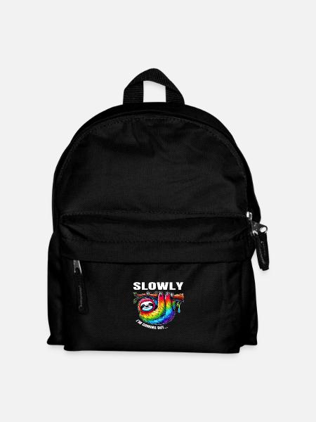 slowly I m coming out - Kinder Rucksack - Schwarz