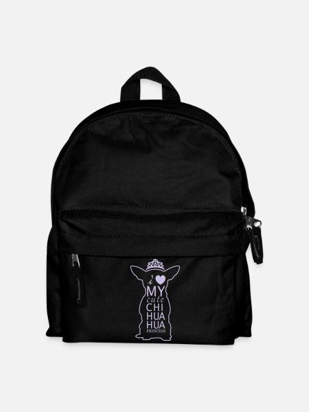 Chihuahua Princess - Kinder Rucksack - Schwarz