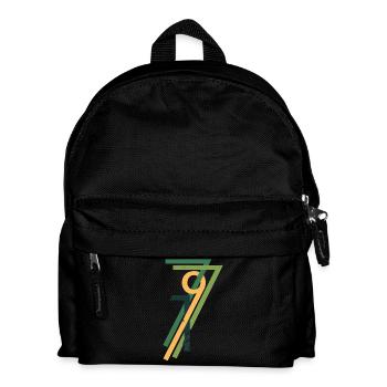 1977 Grün Vintage - Kinder Rucksack - Schwarz - Vorne