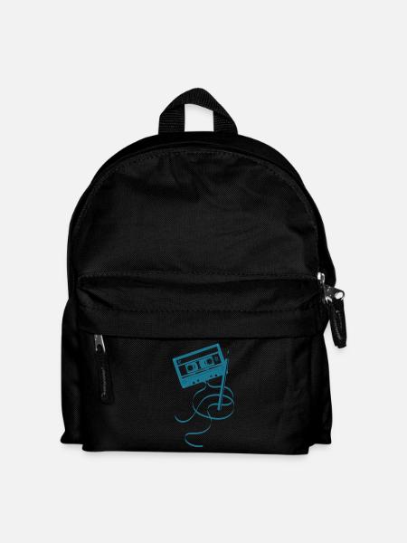 Musik Kassette - Kinder Rucksack - Schwarz
