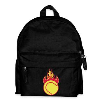 tennis flamme flame feu balle 1110 - Sac à dos Enfant - noir - Devant