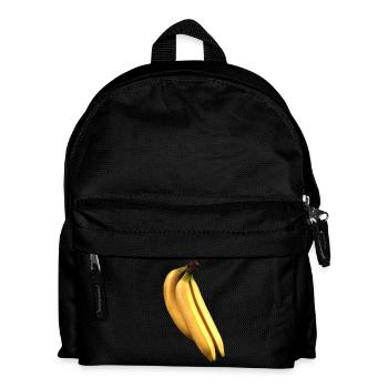 banane banana obst veggie gemuese fruits87 - Kinder Rucksack - Schwarz - Vorne