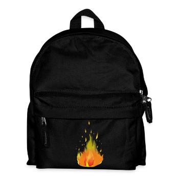 Flames Fire - Kids' Backpack - black - Front