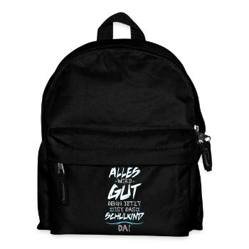 Schulkind Jungen - Kinder Rucksack - Schwarz - Vorne