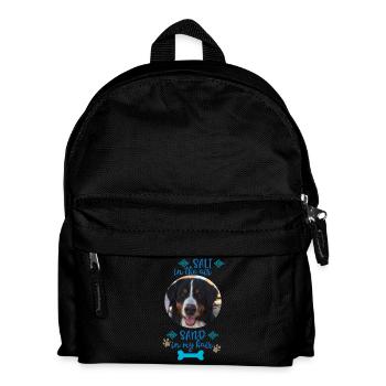 dog - Kids' Backpack - black - Front