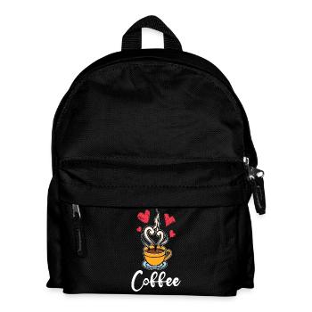 Caffeine Coffee Drinking Coffee Drinker Saying - Kids' Backpack - black - Front